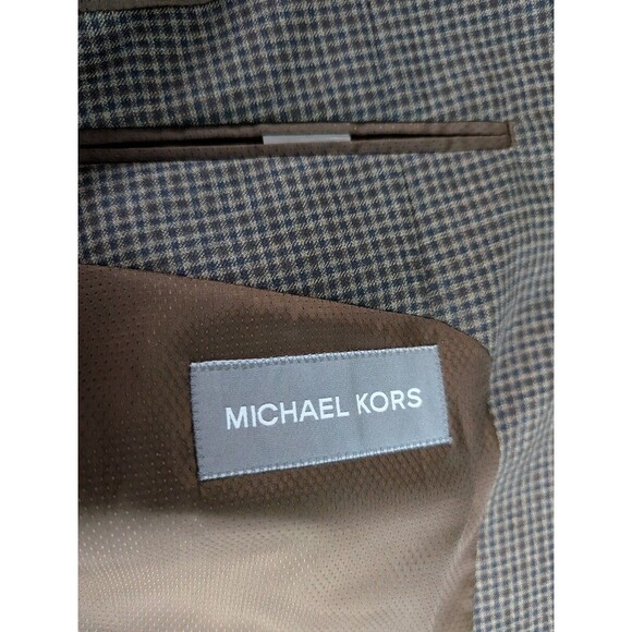 Michael Kors Blazer Jacket Mens Sz 44R Gingham Single Breasted - Picture 8 of 10